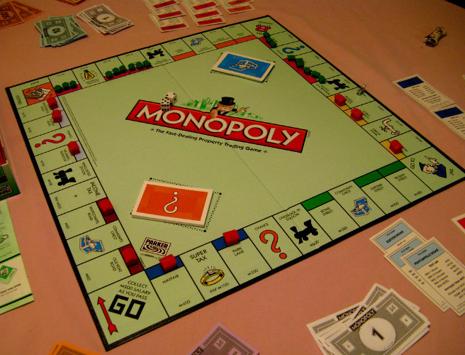 When monopoly is not a board game